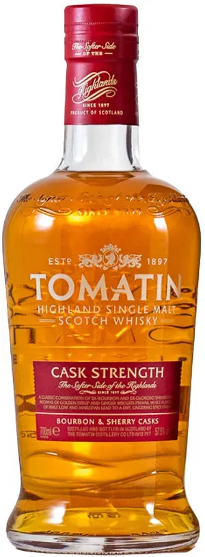 Tomatin Cask Strength Single Malt Whisky 700ml-Spirits-Tomatin-Afterpay-Alcohol-Delivery-Barrel-and-Batch-