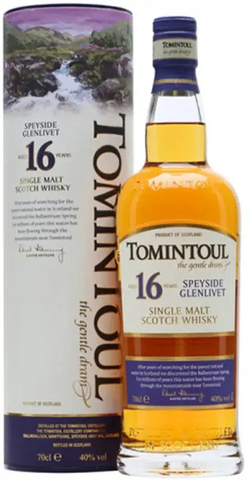 Tomintoul 16 Year Old Single Malt Scotch Whisky 700ml-Spirits-Tomintoul-Afterpay-Alcohol-Delivery-Barrel-and-Batch-