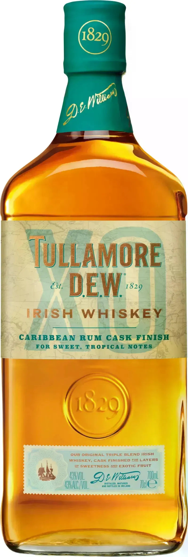 Tullamore Dew Caribbean Cask Finish XO Rum 700ml-Spirits-Tullamore Dew-Afterpay-Alcohol-Delivery-Barrel-and-Batch-