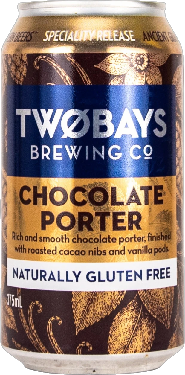 Two Bays Brewing Co Gluten Free Chocolate Porter 6.1% 16 Pack Cans 375ml | Barrel & Batch
