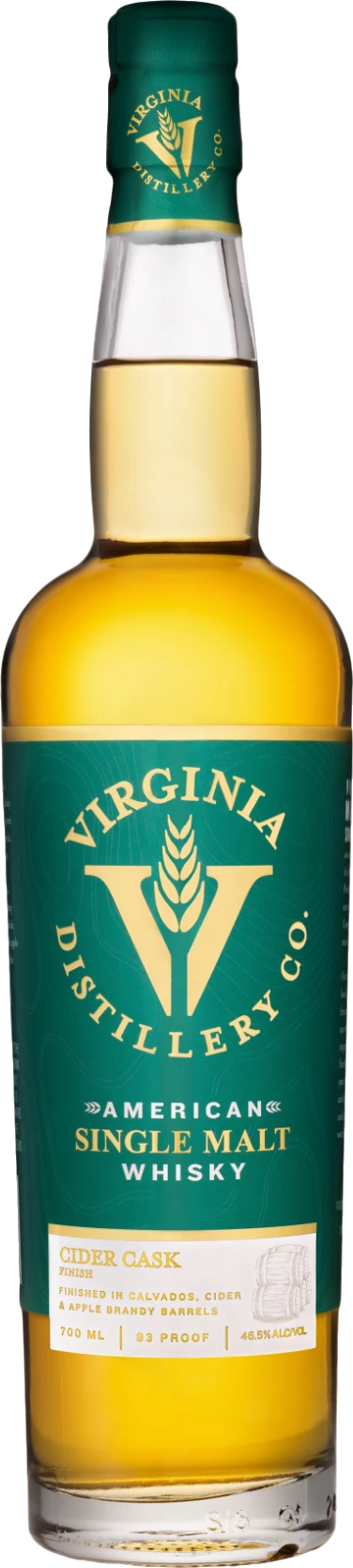 Virginia Distillery Co. Cider Cask Finish American Single Malt Whisky 700ml | Barrel & Batch