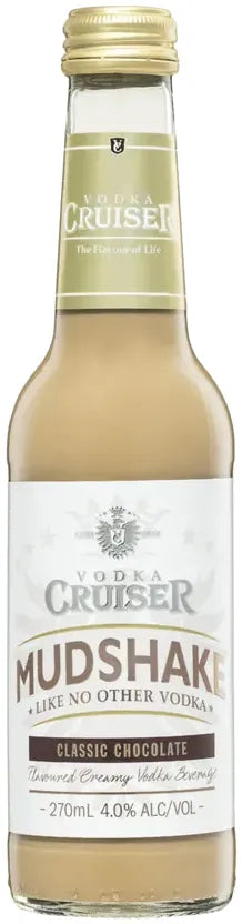 Vodka Cruiser Mudshake Chocolate 4% 24 Pack Bottles 275ml | Barrel & Batch