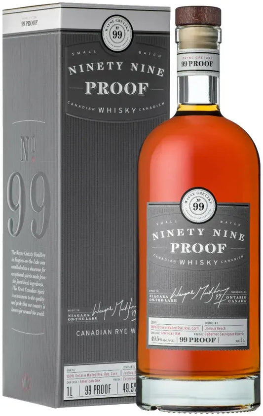 Wayne Gretzky 99 Proof Small Batch Canadian Whisky 1L-Spirits-Wayne Gretzky-Afterpay-Alcohol-Delivery-Barrel-and-Batch-