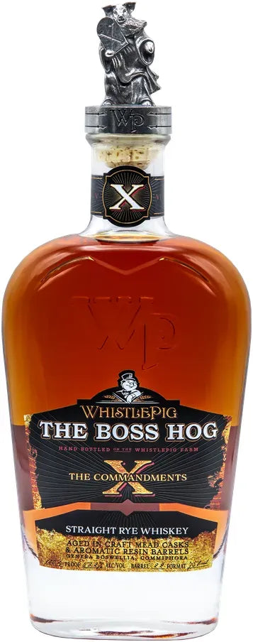 WhistlePig Boss Hog The X Commandments Rye Whiskey 750ml-Spirits-WhistlePig-Afterpay-Alcohol-Delivery-Barrel-and-Batch-