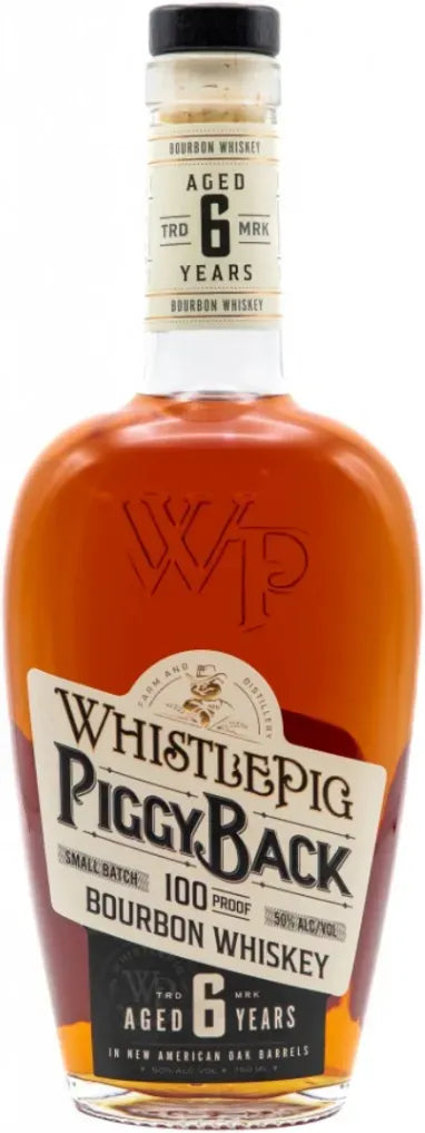WhistlePig Piggyback 6 Year Old Bourbon Whiskey 750ml-Spirits-WhistlePig-Afterpay-Alcohol-Delivery-Barrel-and-Batch-