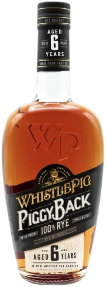 WhistlePig Piggyback 6 Year Old Rye Whiskey 700ml