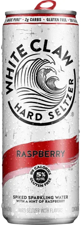 White Claw Raspberry 330ml-Pre-Mixed Drinks-White Claw-Afterpay-Alcohol-Delivery-Barrel-and-Batch-