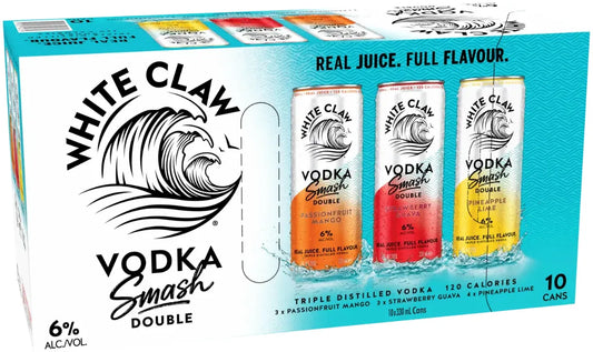 White Claw Vodka Smash Mixed Pack (3x10) 6% 30 Pack Cans 330ml | Barrel & Batch