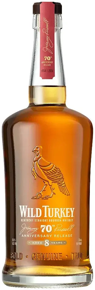 Wild Turkey 8 Year Old 101 Proof Jimmy's 70th Edition Bourbon Whiskey 750ml-Spirits-Wild Turkey-Afterpay-Alcohol-Delivery-Barrel-and-Batch-