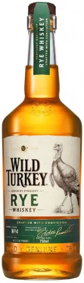 Wild Turkey Rye Whiskey 700ml-Spirits-Wild Turkey-Afterpay-Alcohol-Delivery-Barrel-and-Batch-