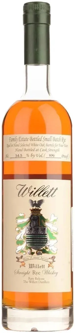 Willett Small Batch Rye Whiskey 700ml-Spirits-Willett Distillery-Afterpay-Alcohol-Delivery-Barrel-and-Batch-