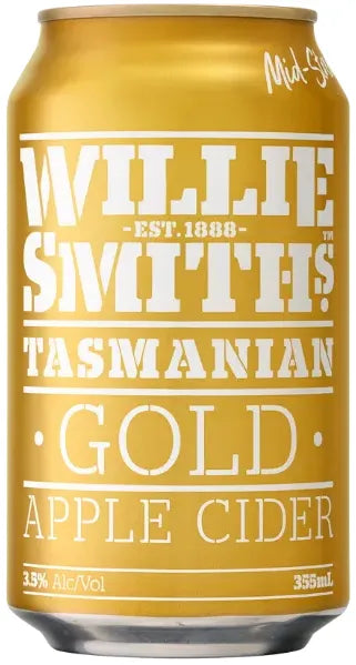 Willie Smith's Gold Apple Cider 3.5% 16 Pack Cans 355ml | Barrel & Batch