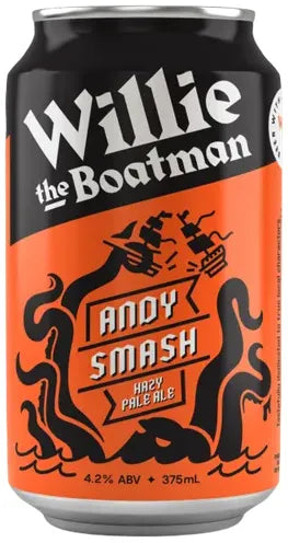 Willie the Boatman Andy Smash Pale Ale 4.2% 16 Pack Cans 375ml | Barrel & Batch