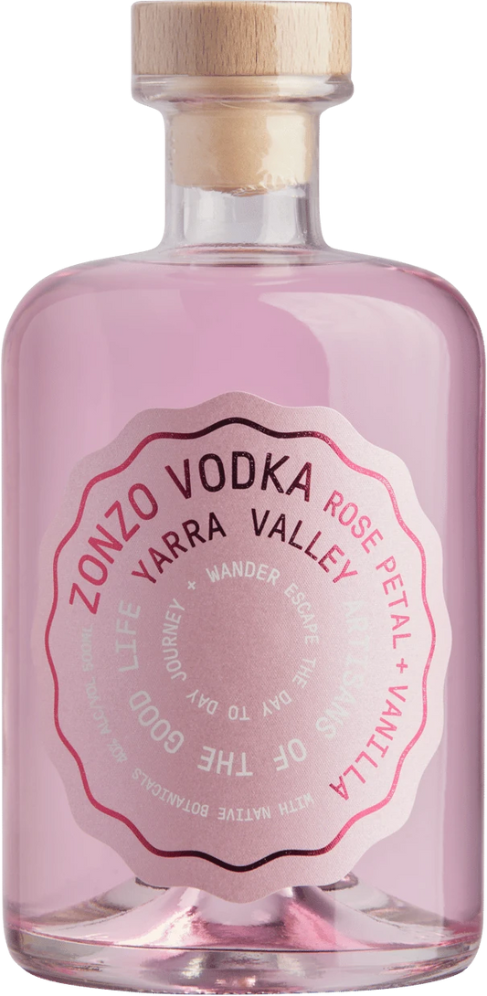 Zonzo Estate Rosé Petal and Vanilla Vodka 500ml | Barrel & Batch