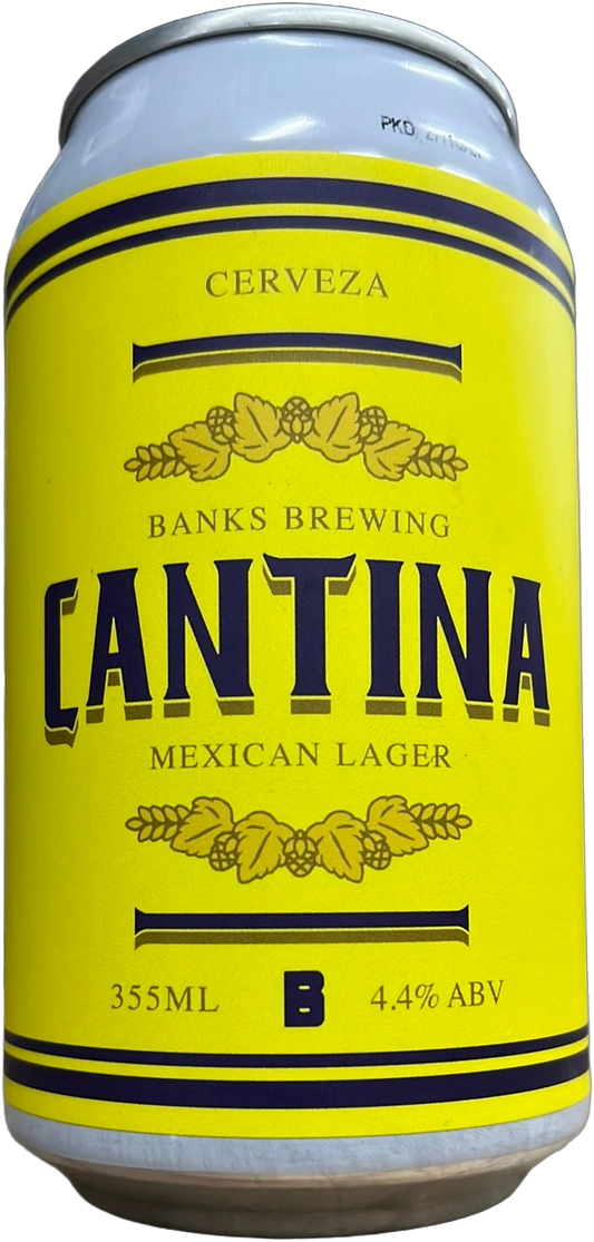 Banks Brewing Cantina Cerveza 4.5% 24 Pack Cans 355ml