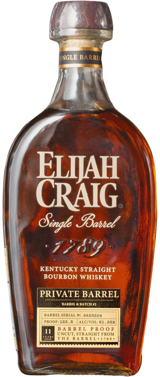 Elijah Craig Private Barrel - Barrel & Batch #2 Bourbon Whiskey 700ml