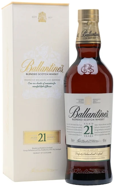 Ballantine's 21 Years Old Blended Scotch Whisky Giftbox 700ml