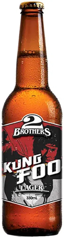 2 Brothers Kung Foo Rice Lager 330ml-Beer-2 Brothers-[afterpay_alcohol_delivery]-[buy_spirits_online]-[buy_wine_online]-Barrel & Batch