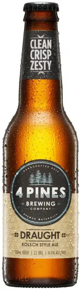 4 Pines Draught Kolsch Style Ale 330ml-Beer-4 Pines-[afterpay_alcohol_delivery]-[buy_spirits_online]-[buy_wine_online]-Barrel & Batch