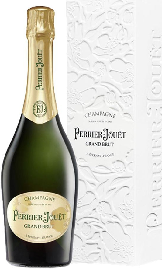 buy Perrier Jouet Grand Brut NV Champagne Giftbox 750ml online - Perrier Jouet Wine - online liquor store - afterpay alcohol delivery - premium spirits & wine - barrel and batch