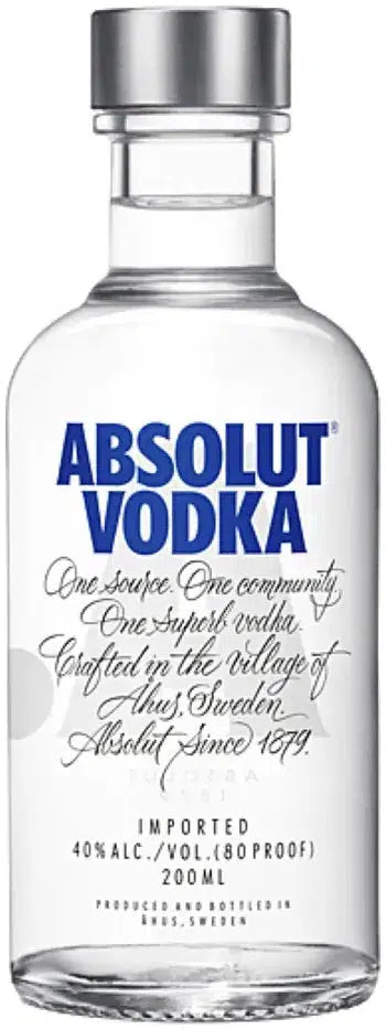 Absolut Vodka 200ml-Spirits-Absolut-[afterpay_alcohol_delivery]-[buy_spirits_online]-[buy_wine_online]-Barrel & Batch