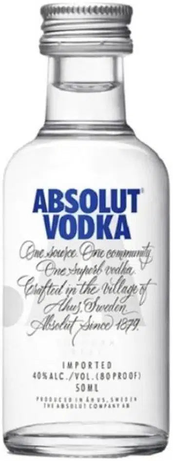 Absolut Vodka Mini 50ml-Spirits-Absolut-[afterpay_alcohol_delivery]-[buy_spirits_online]-[buy_wine_online]-Barrel & Batch