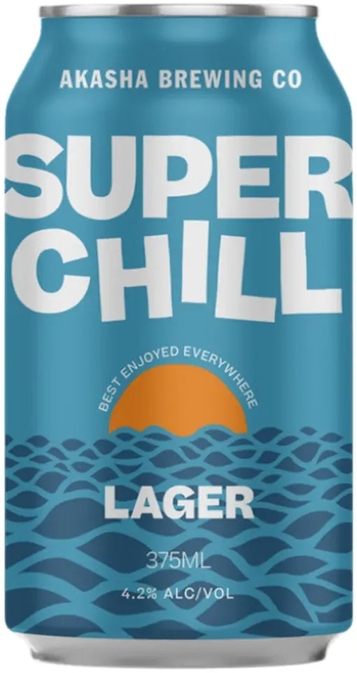 Akasha Brewing Super Chill Lager 375ml-Beer-Akasha Brewing Company-[afterpay_alcohol_delivery]-[buy_spirits_online]-[buy_wine_online]-Barrel & Batch