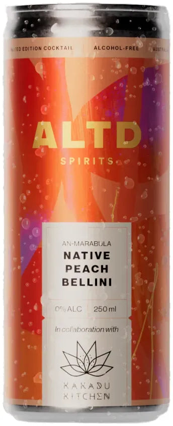 ALTD Kakadu Native Peach Bellini 250ml-Non-Alcoholic-ALTD-[afterpay_alcohol_delivery]-[buy_spirits_online]-[buy_wine_online]-Barrel & Batch