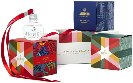 Animus Christmas Gin Baubles 3 x 50ml-Spirits-Animus-[afterpay_alcohol_delivery]-[buy_spirits_online]-[buy_wine_online]-Barrel & Batch