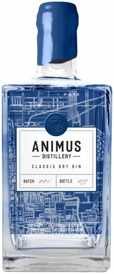 Animus Classic Dry Gin 700ml-Spirits-Animus-[afterpay_alcohol_delivery]-[buy_spirits_online]-[buy_wine_online]-Barrel & Batch