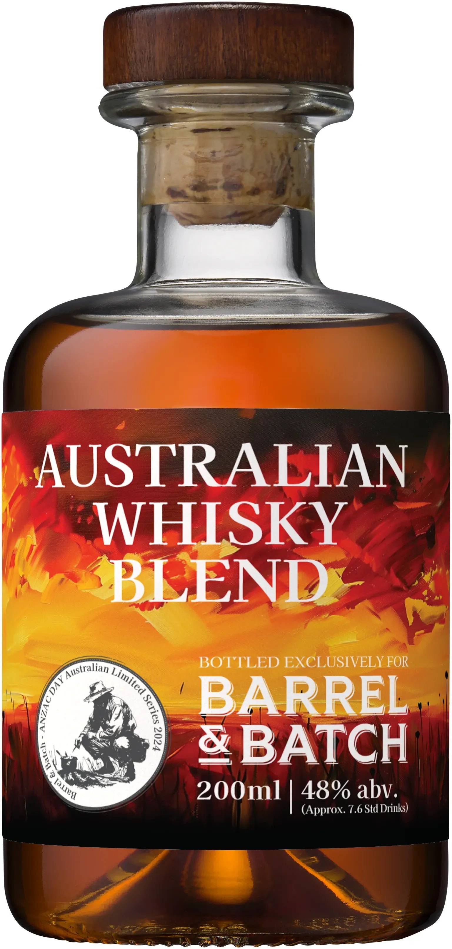 Anzac Day Australian Whisky Blend 2024 200ml-Spirits-Hobart Whisky-[afterpay_alcohol_delivery]-[buy_spirits_online]-[buy_wine_online]-Barrel & Batch