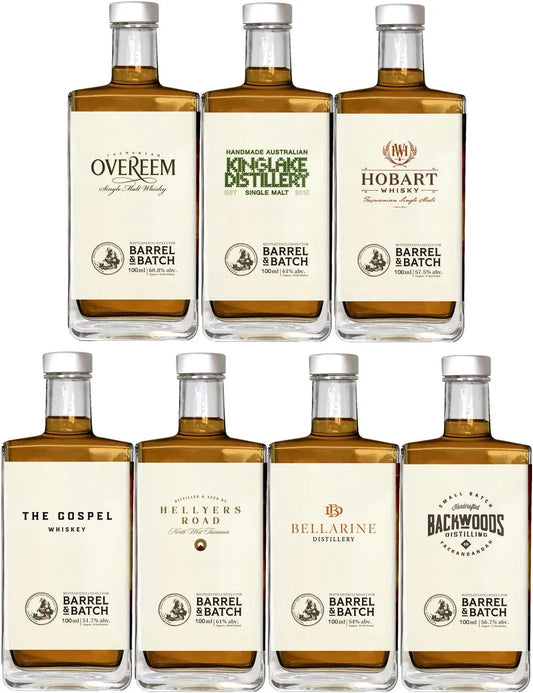 Anzac Day Commemoration Set 2024 7 x 100ml-Spirits-Barrel & Batch-[afterpay_alcohol_delivery]-[buy_spirits_online]-[buy_wine_online]-Barrel & Batch