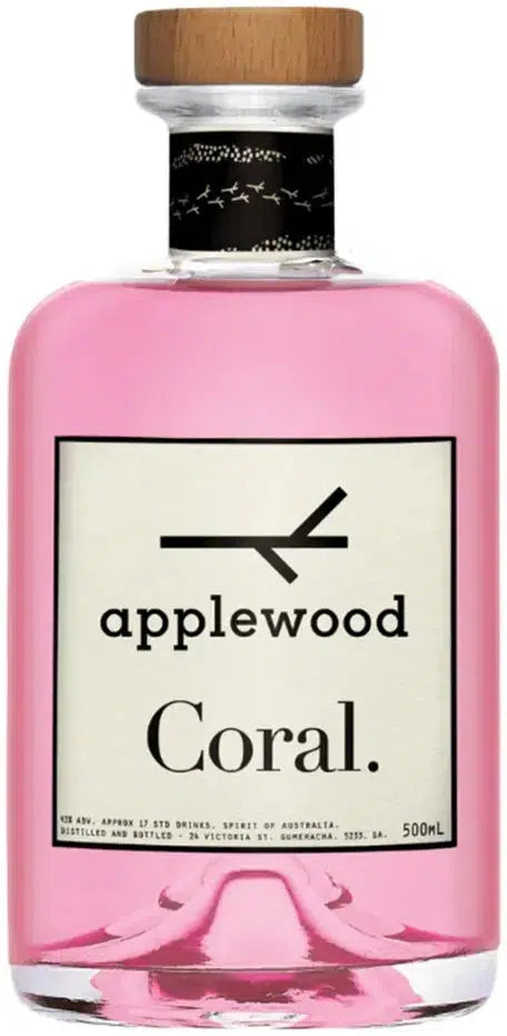 Applewood Distillery Coral Gin 500ml-Spirits-Applewood Distillery-[afterpay_alcohol_delivery]-[buy_spirits_online]-[buy_wine_online]-Barrel & Batch