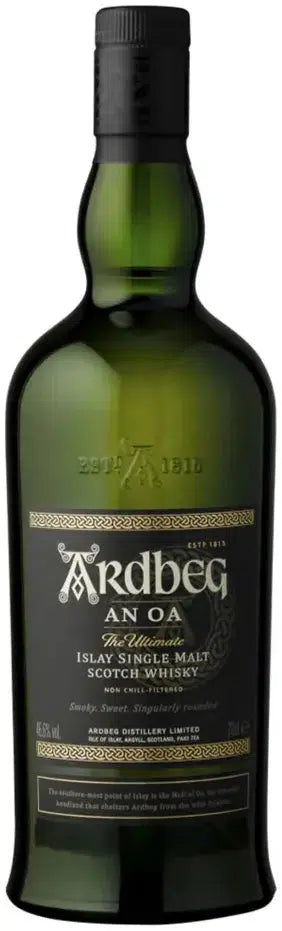 Ardbeg An Oa Single Malt Scotch Whisky 700ml-Spirits-Ardbeg-[afterpay_alcohol_delivery]-[buy_spirits_online]-[buy_wine_online]-Barrel & Batch