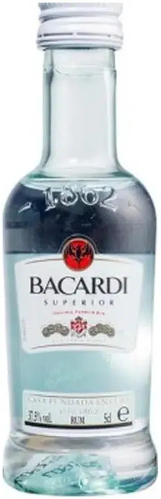 Bacardi Carta Blanca Superior White Rum Mini 50ml-Spirits-Bacardi-[afterpay_alcohol_delivery]-[buy_spirits_online]-[buy_wine_online]-Barrel & Batch