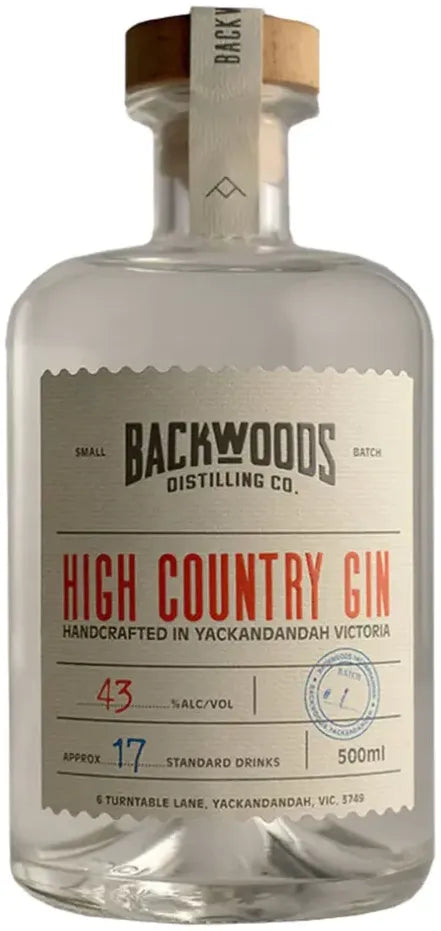 Backwoods High Country Gin 500ml-Spirits-Backwood-[afterpay_alcohol_delivery]-[buy_spirits_online]-[buy_wine_online]-Barrel & Batch