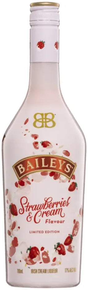 Baileys Strawberries & Cream Liqueur 700ml-Spirits-Baileys-[afterpay_alcohol_delivery]-[buy_spirits_online]-[buy_wine_online]-Barrel & Batch