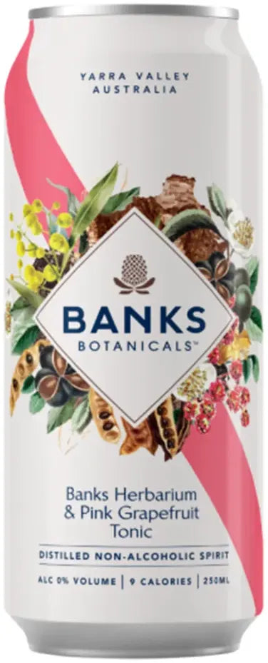 Banks Botanicals Herb & Pink Grapefruit Tonic Non Alcoholic 250ml-Non-Alcoholic-Banks Botanicals-[afterpay_alcohol_delivery]-[buy_spirits_online]-[buy_wine_online]-Barrel & Batch