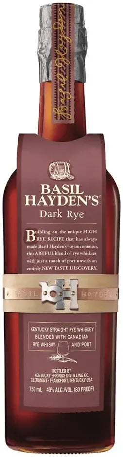 Basil Hayden Dark Rye Whiskey 750ml-Spirits-Basil Hayden-[afterpay_alcohol_delivery]-[buy_spirits_online]-[buy_wine_online]-Barrel & Batch