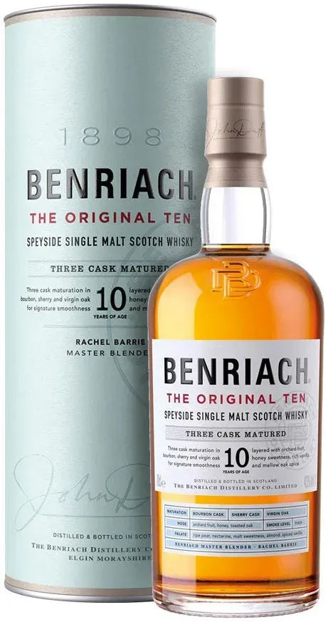 Benriach 10 Year Original Single Malt Whisky 700ml-Spirits-Benriach-[afterpay_alcohol_delivery]-[buy_spirits_online]-[buy_wine_online]-Barrel & Batch