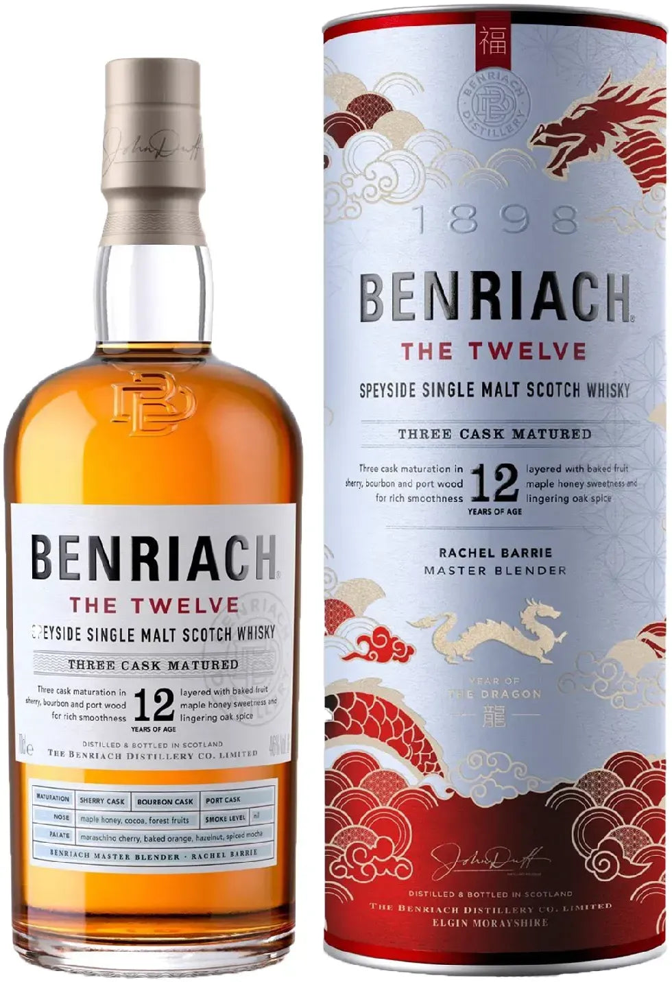 Benriach 12 Year Old CNY Dragon 2024 700ml-Spirits-Benriach-[afterpay_alcohol_delivery]-[buy_spirits_online]-[buy_wine_online]-Barrel & Batch