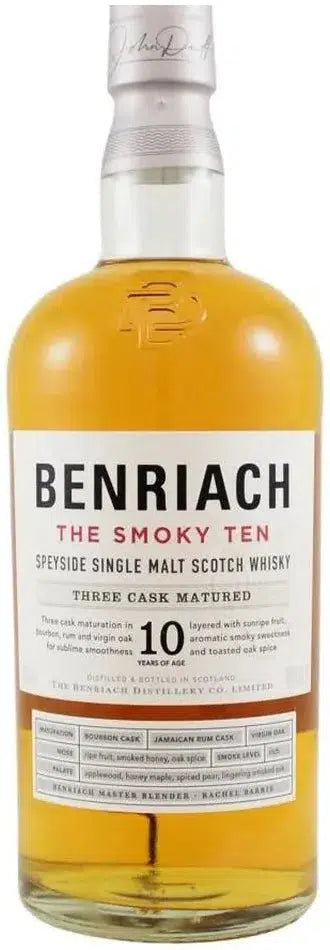 Benriach The Smoky Ten Speyside Single Malt Scotch Whisky 700ml-Spirits-Benriach-[afterpay_alcohol_delivery]-[buy_spirits_online]-[buy_wine_online]-Barrel & Batch