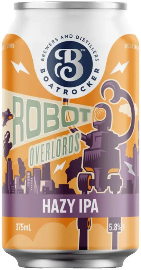 Boatrocker Robot Overlords Hazy IPA 375ml-Beer-Boatrocker-[afterpay_alcohol_delivery]-[buy_spirits_online]-[buy_wine_online]-Barrel & Batch