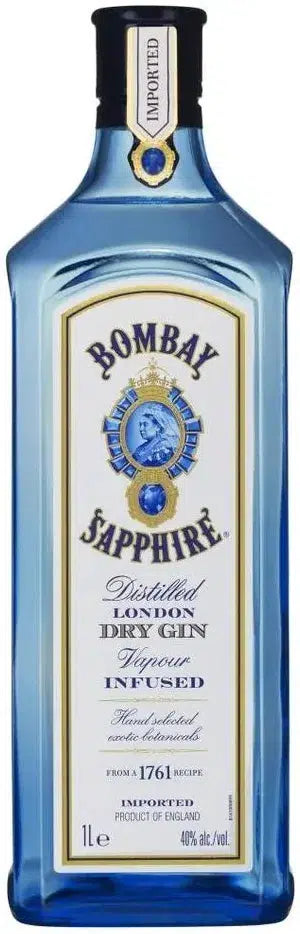 Bombay Sapphire London Dry Gin 1L-Spirits-Bombay Sapphire-[afterpay_alcohol_delivery]-[buy_spirits_online]-[buy_wine_online]-Barrel & Batch