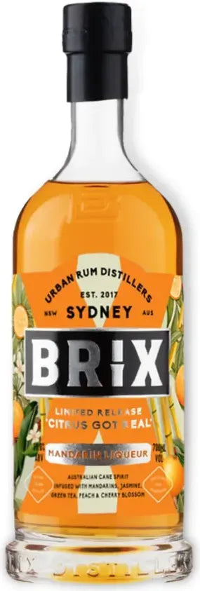 Brix Citrus Got Real Mandarin Liqueur 700ml-Spirits-Brix-[afterpay_alcohol_delivery]-[buy_spirits_online]-[buy_wine_online]-Barrel & Batch