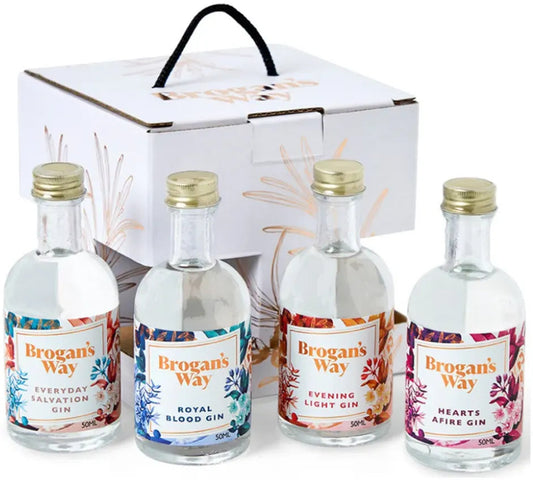 Brogan's Way 4 Gin Taster Gift Pack EEHR 4 x 50ml-Spirits-Brogan's Way-[afterpay_alcohol_delivery]-[buy_spirits_online]-[buy_wine_online]-Barrel & Batch