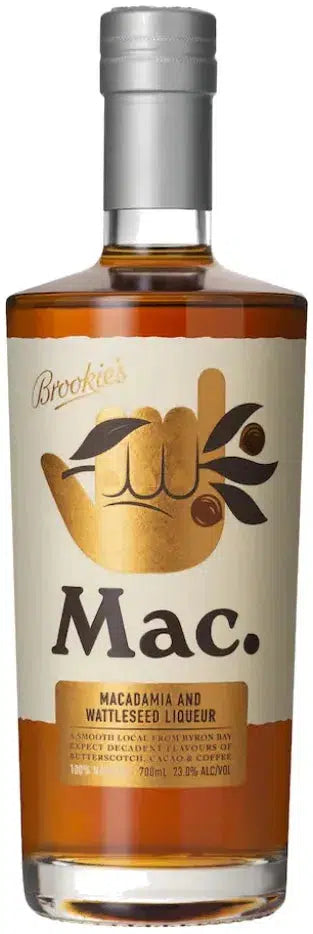 Brookies Mac. Macadamia & Wattleseed Liqueur 700ml-Spirits-Brookie's-[afterpay_alcohol_delivery]-[buy_spirits_online]-[buy_wine_online]-Barrel & Batch