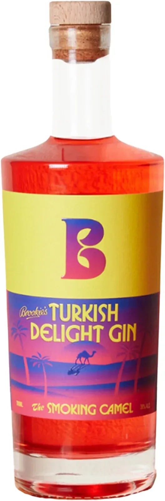 Brookie's Turkish Delight Gin 700ml-Spirits-Brookie's-[afterpay_alcohol_delivery]-[buy_spirits_online]-[buy_wine_online]-Barrel & Batch