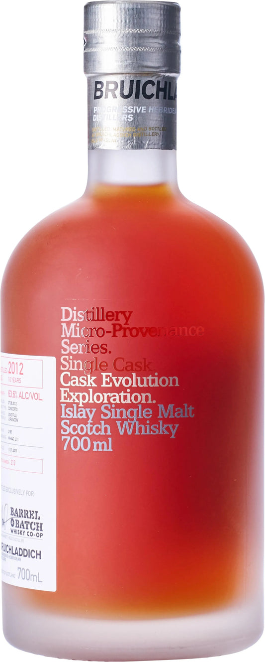 Bruichladdich 10 Year Old Cask Strength Single Cask Jurancon Single Malt Whisky 700ml-Spirits-Bruichladdich-[afterpay_alcohol_delivery]-[buy_spirits_online]-[buy_wine_online]-Barrel & Batch