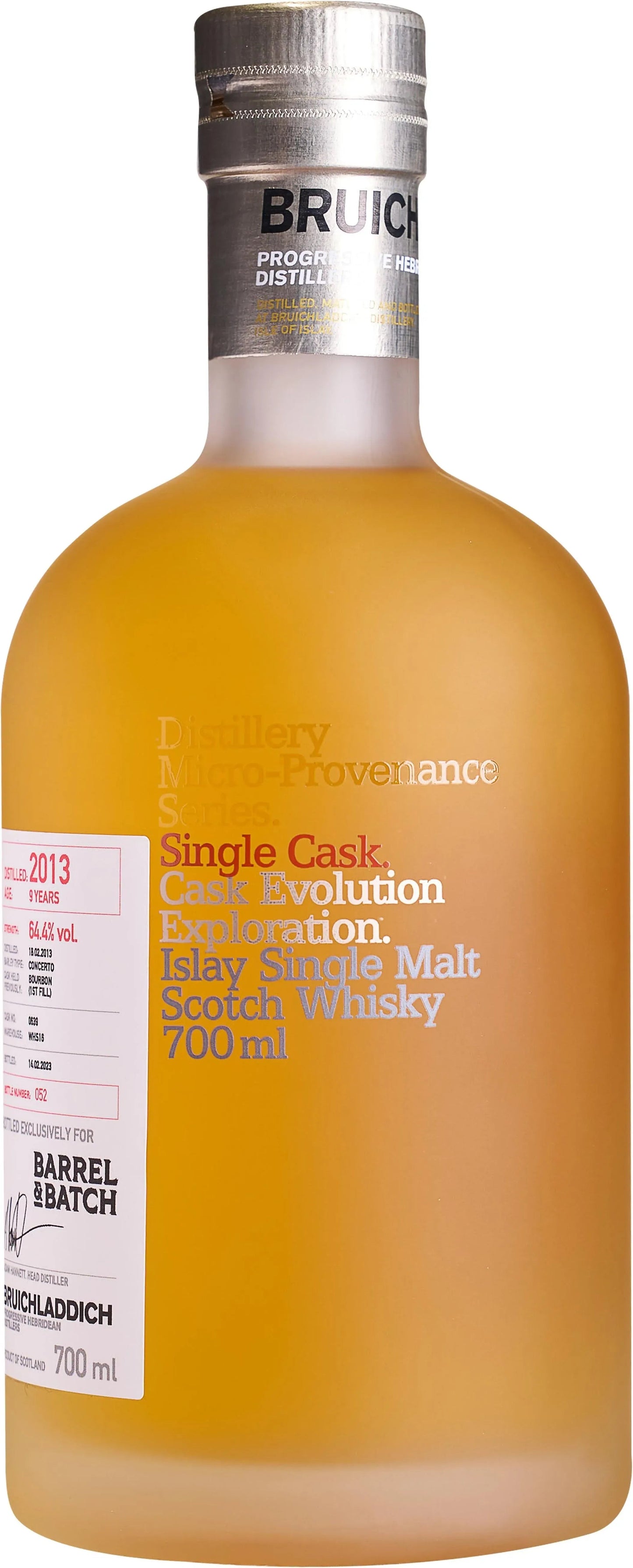 Bruichladdich 9 Year Old Single Cask #0639 First Fill Bourbon 700ml-Spirits-Bruichladdich-[afterpay_alcohol_delivery]-[buy_spirits_online]-[buy_wine_online]-Barrel & Batch